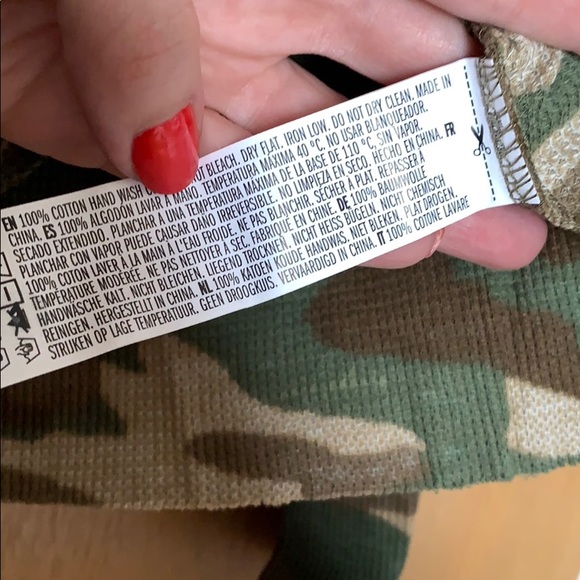 Forever 21+ Camo Thermal Top - Picture 3 of 7